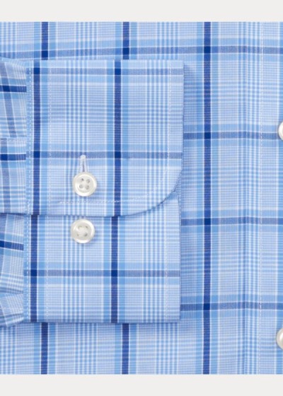 Camisa Polo Ralph Lauren Hombre Azules / Azul Marino Multicolor - Classic Fit Plaid Poplin - LNGXU54